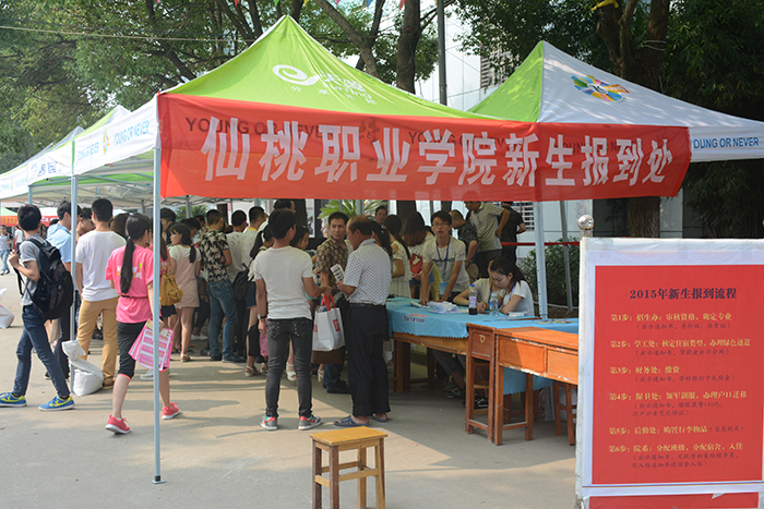 [开学工作]学院领导检查迎新工作-仙桃职业学院